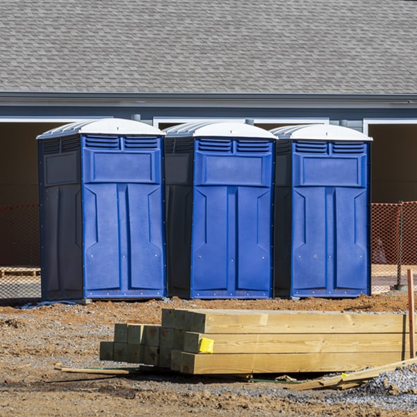 how can i report damages or issues with the porta potties during my rental period in Marquand